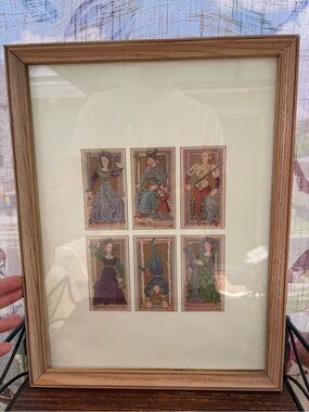Vintage Framed Print Of 1930s Style Tarot Art